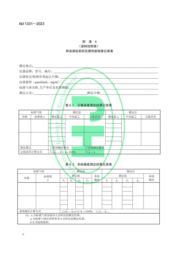 HJ 1331-2023《固定污染源廢氣總烴、甲烷和非甲烷總烴的測(cè)定便攜式催化氧化-氫火焰離子化檢測(cè)器法》-8